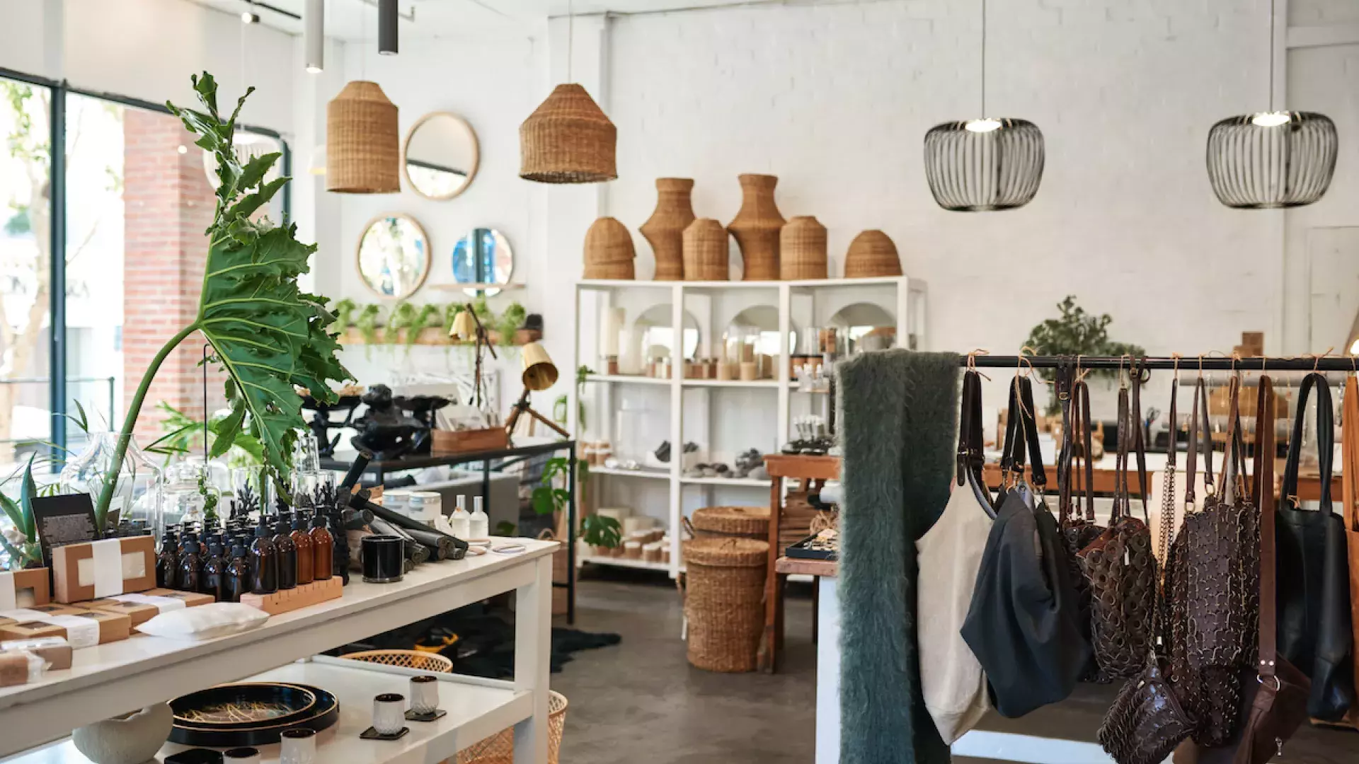 Vintage winkel van binnen